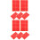 10 Ark Dubbelsidig Transparent Nagelvisningstejp 5