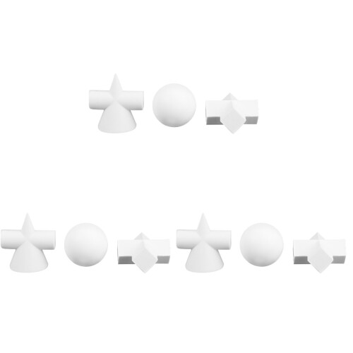 9 Delar Sketch Geometrisk Skulptur Smycke 2