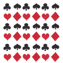 2Pcs Party Confetti Poker Supplies Paper Assorted Colors for Bar Decor