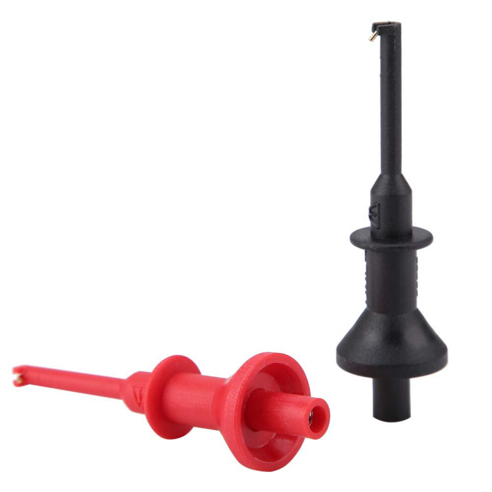 Uni T Ut C01 Multimeter Test Leads Extension Hook Clips, 62Cm Red/Black 4661363344642