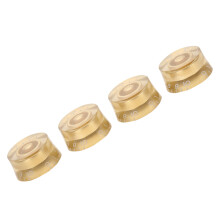 4 Stück goldene Potentiometerknöpfe für Tone, Speed und Volume – Ersatzteil für Les Paul