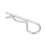 10 Stück B-Typ Splintclips, verzinkt, 4*75mm 6
