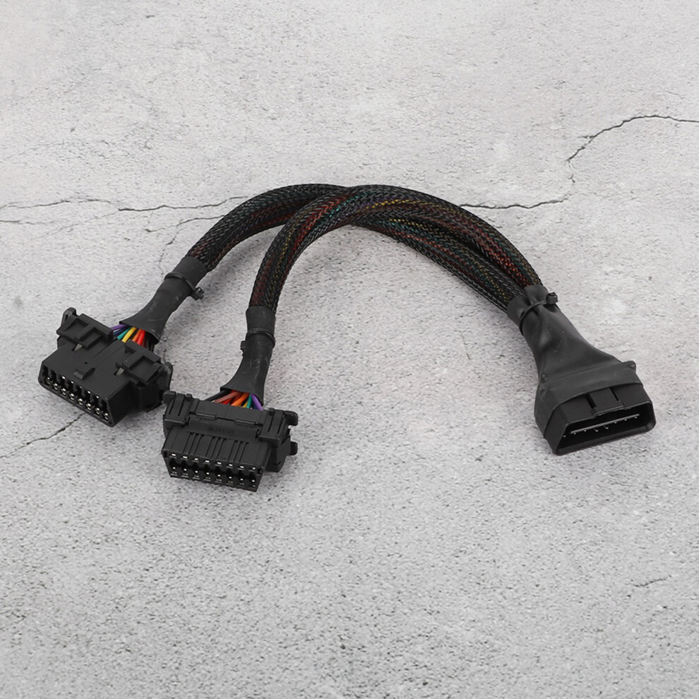 Obd Adapter Y Cable 1 To 2 Extension For Car Diagnostic And Scan Tool 4361363343767