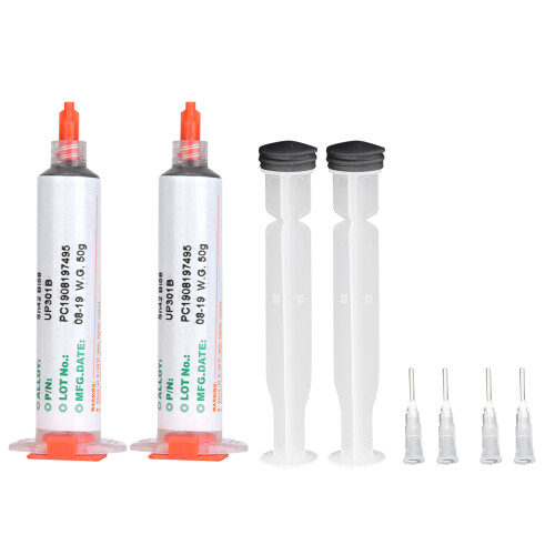 2pcs 50g Sn42Bi58 Solder Paste for PCB SMD Repair – Harmless Material 1