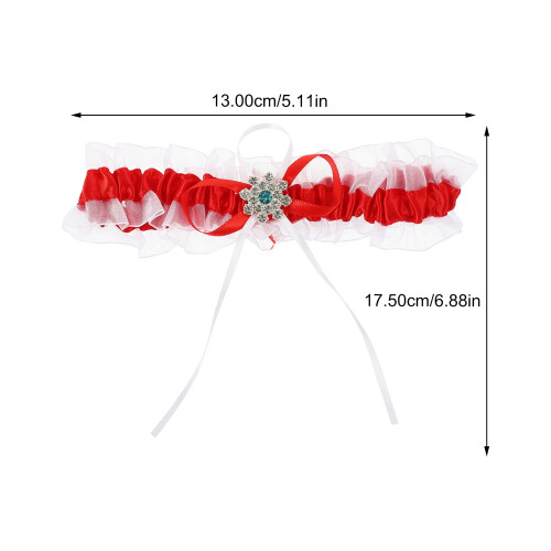 1Sats Spetslig Leg Ring Bröllopspresent Elastisk Brudaccessoar 1