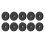 10PCS RFID Patrol Tags 125KHz 888 Bytes Durable 40x4.5mm Black 3