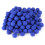 100 Stück runde weiche elastische Kugeln 2,3  2,3 cm Blau 2