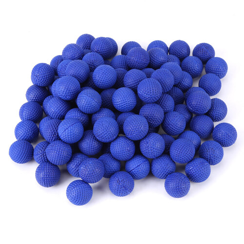 100 Stück runde weiche elastische Kugeln 2,3  2,3 cm Blau 1