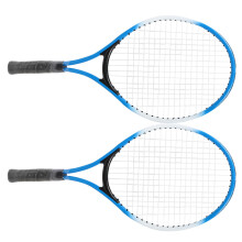 Tennisschläger aus Eisenlegierung 30–35 Pfund 54 22 cm blau