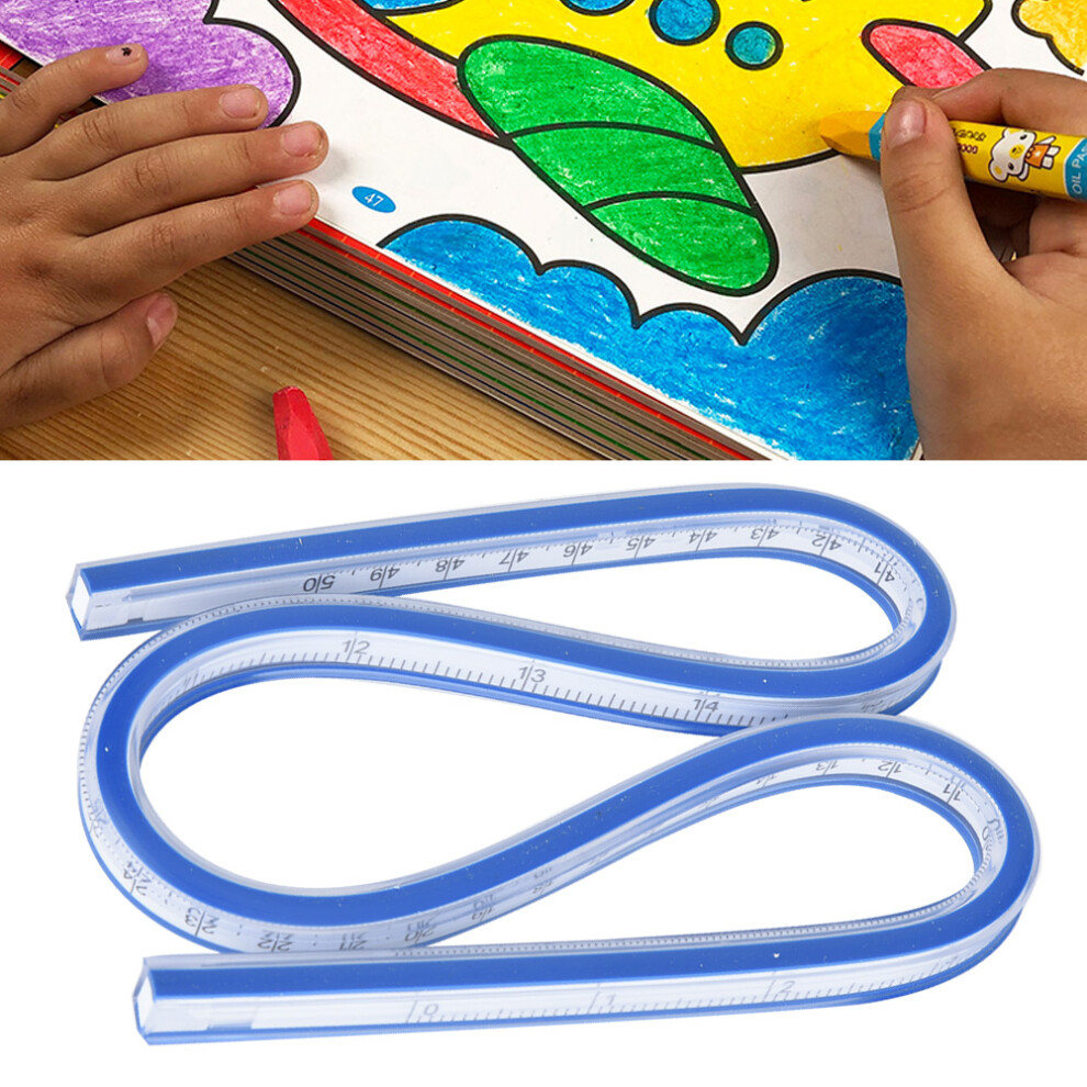 50Cm Flexible Plastic Drafting Ruler For Drawing And Geometric Bending 8161363347446