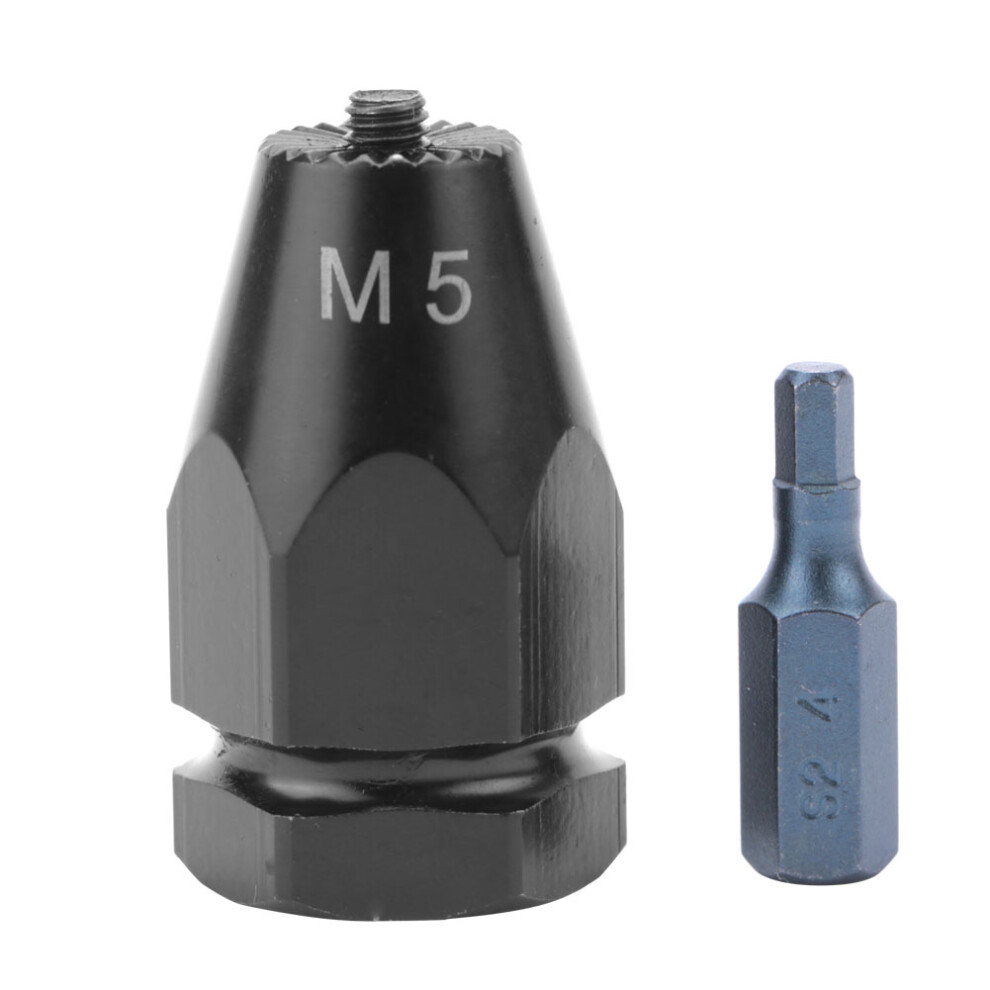 Pneumatic Rivet Nut Gun Head Kit M5 Hex Straights - 4 Sizes Included 3691363347467