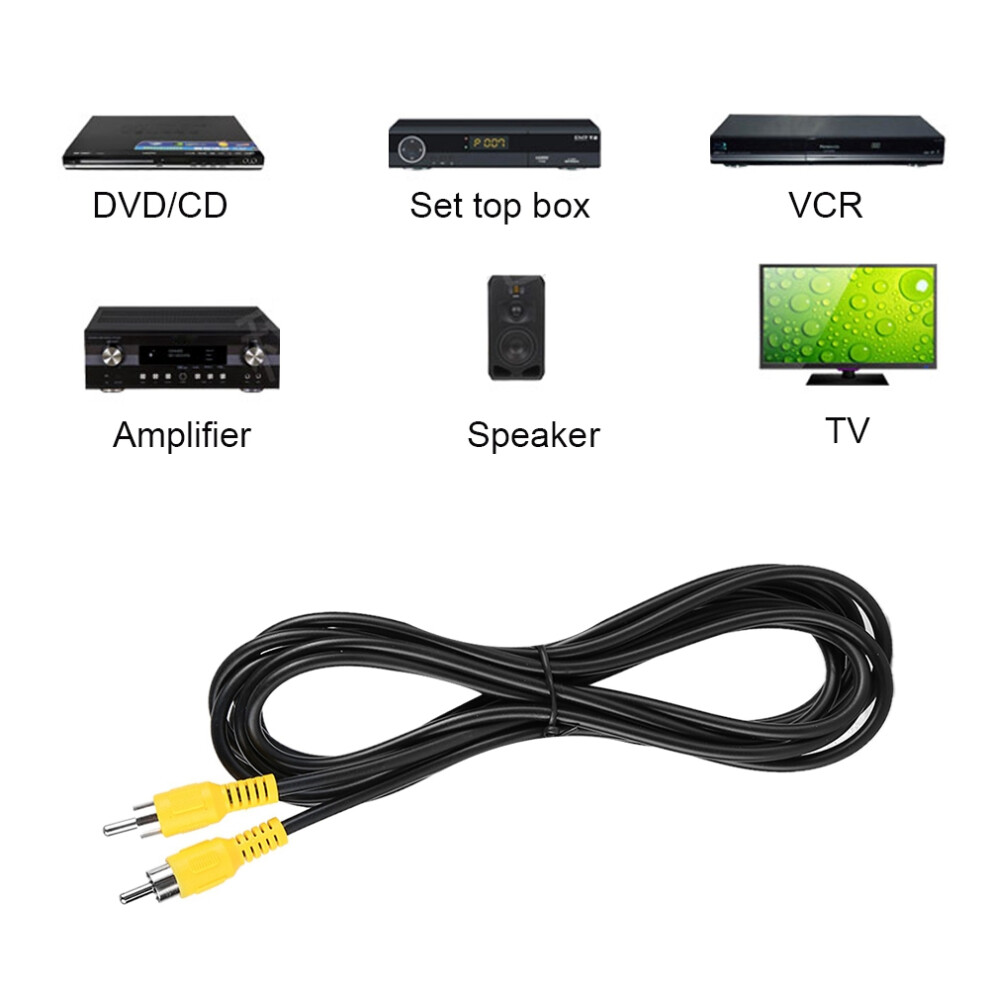 Reliable 2M Male To Male Av Coaxial Cable For Quality Video And Audio Transfer 8481363347193