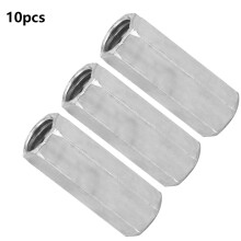 10 M8 Threaded Hex Sleeve Nuts with 28mm Length for Equipment