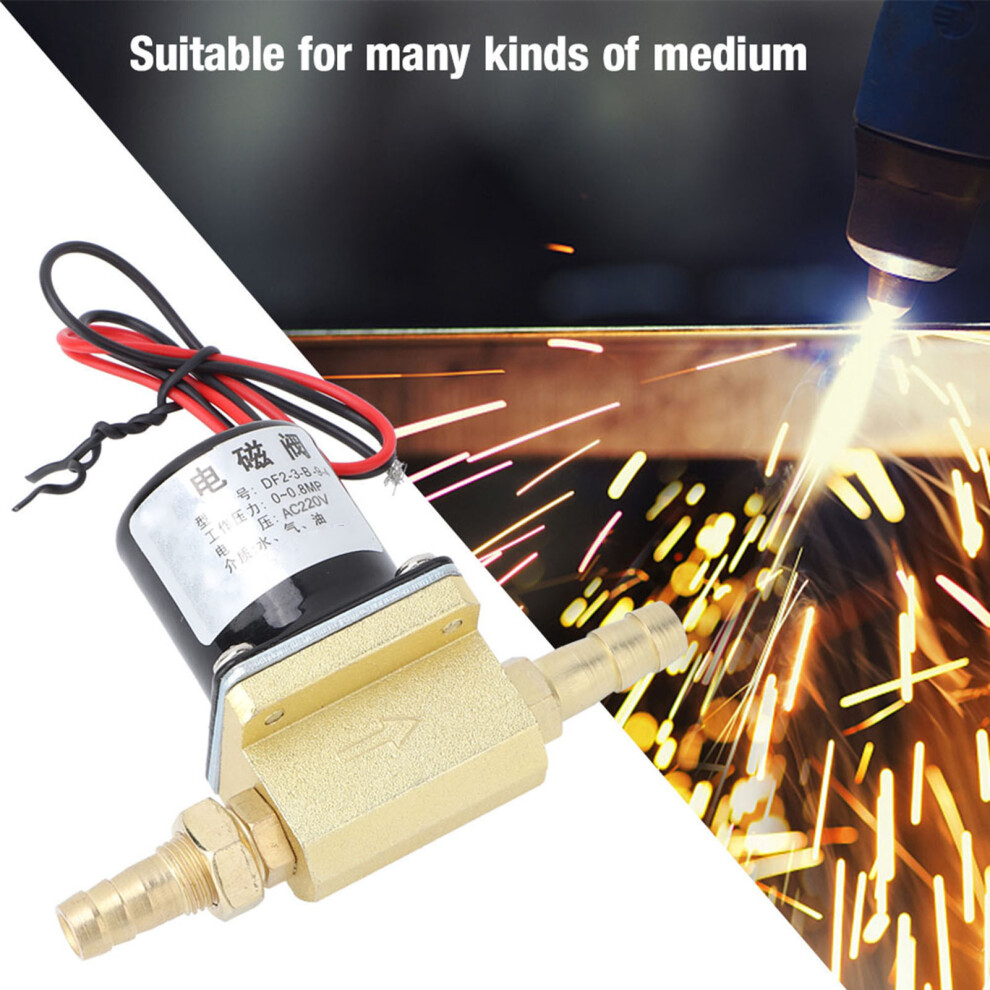 Water Gas Solenoid Valve 0~0.8Mpa G1/8'' Ac220v For Co2 & Air 9391363348450