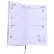 Daily Schedule Agenda Block Anteckningsbok A6