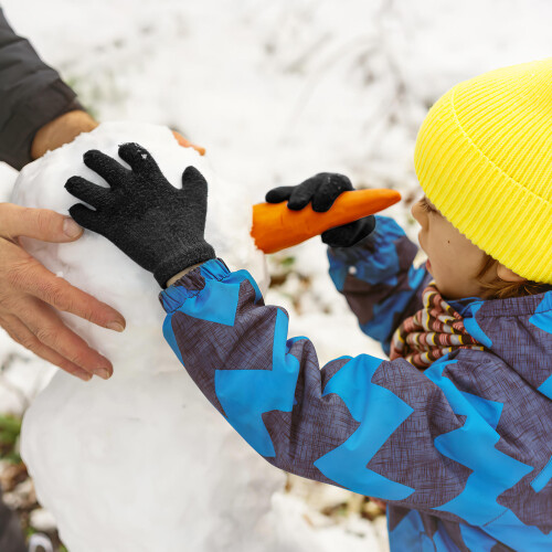 3St Stickade Barnvantar Fingrar Vinter Handvärmare 2