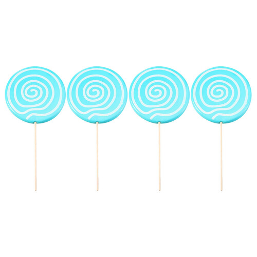 4 St Falska Lollipops Festfotoaccessoar Simulerad