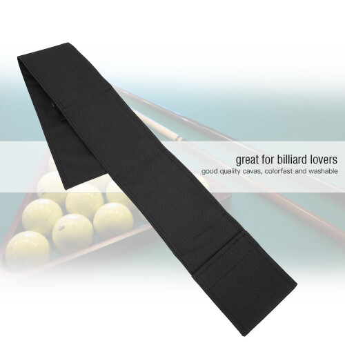 Outdoor Pool Cue Bag Black Canvas Adjustable 81*10cm 2