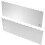 2St Cake Smoother Rostfritt Kakdekorationsverktyg Silver 4