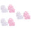 6Par Babystrumpor Rosa Stretch Söt För Höst Vinter 7
