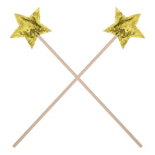 4St Glitterstavar I Stjärnform För Flickors Partytema