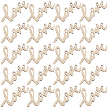 30Pcs Little Love Trähandarbeten Bokstavsklippning Pärlor Scrapbooking