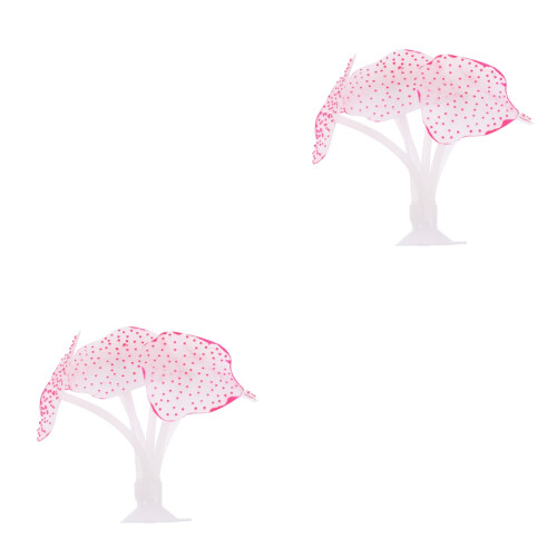 2St Konstgjord Fluorescerande Terrarium Ornament 2