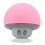 Portable Pink Mushroom Bluetooth Speaker with Subwoofer & Suction Cup Feature 5