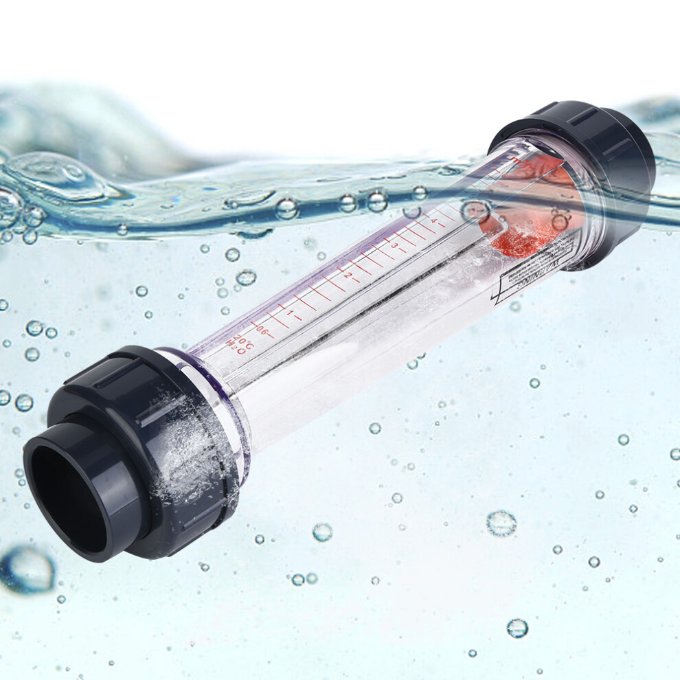 Lzs-40 (D) Transparent Abs Flowmeter 0.6-6M H For Accurate Liquid Flow 8031363350886