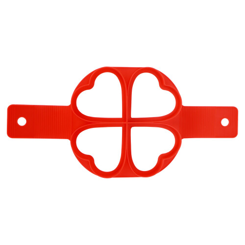 Silicone Non-Stick Egg Pancake Mold 34x16cm Red for DIY Baking