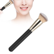 Durable Polished Wood Handle Brush Skin Comfort with Soft Nylon Bristles