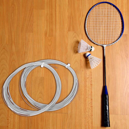 Badminton Racket Repair Line 10m 2pcs Durable High Flexibility White String