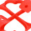 Silicone Non-Stick Egg Pancake Mold 34x16cm Red for DIY Baking 6