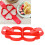 Silicone Non-Stick Egg Pancake Mold 34x16cm Red for DIY Baking 14