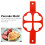 Silicone Non-Stick Egg Pancake Mold 34x16cm Red for DIY Baking 7