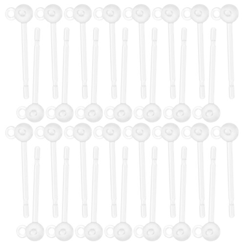 30Pcs Diy Transparent Örhängen Tillbehör Örprydnader 2