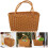 1St Bärkorg Vävd Beige Robust Hem Picknick Förvaring 6