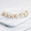 Brudklänning Krystallstrumpband Pärlor Blomdesign (Guld) 8