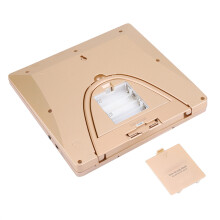 Gold Digital Prayer Clock with AZAN Alerts & Dual Calendar Display