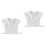 2St Chiffongspets Lättburen Falsk Mode Accessoar 4