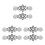 6St Silverstil Sweater Clips För Kvinnor Hållbara Clips 6