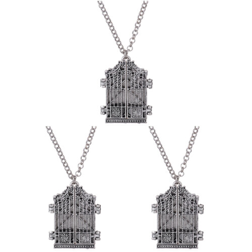 3St Silverhalsband Bildram Vintage Smycke Elegant Presentidé 1