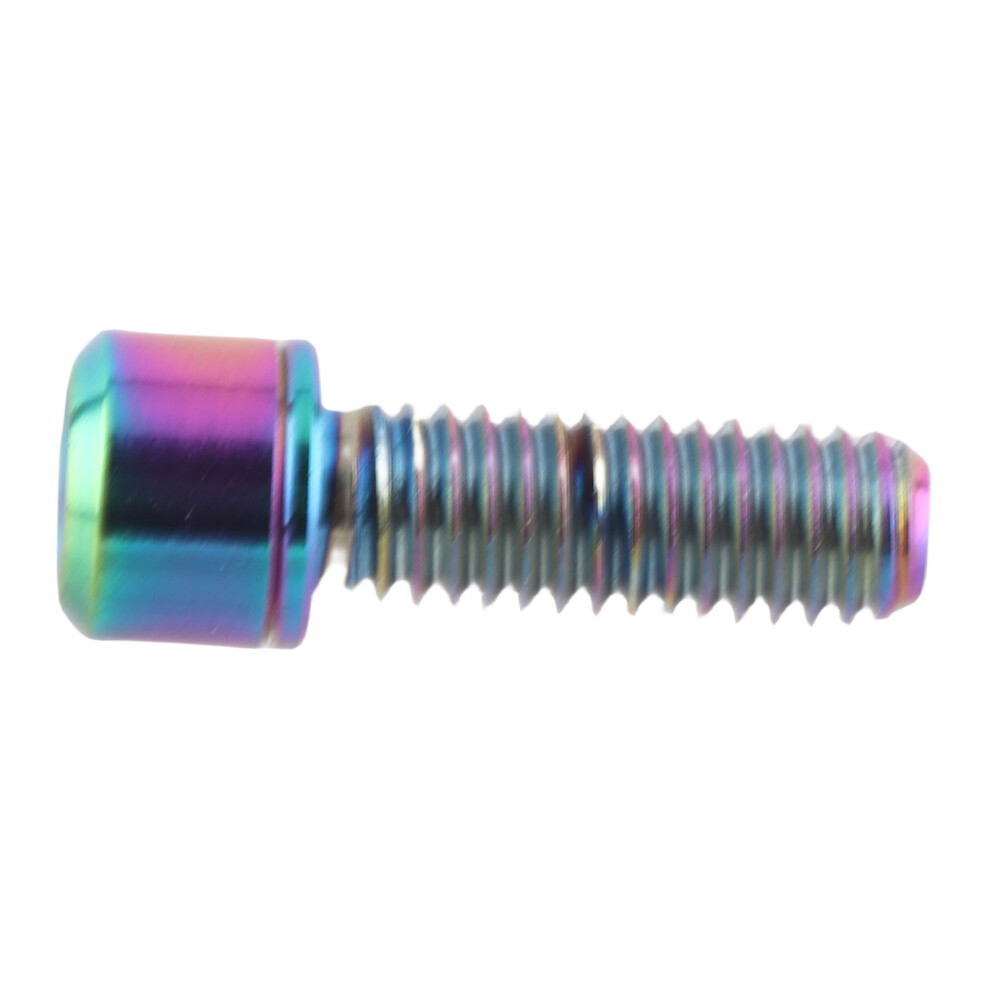 Durable M6x16 Titanium Alloy Tapered Bolt Screw With Washer - Colorful 8781363353089