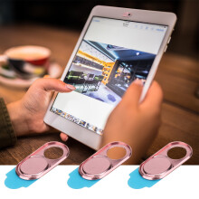 Webcam Abdeckung Aufkleber 3 Stück Metall Linsenabdeckungen für Handys Tablets Privatsphäre Pink