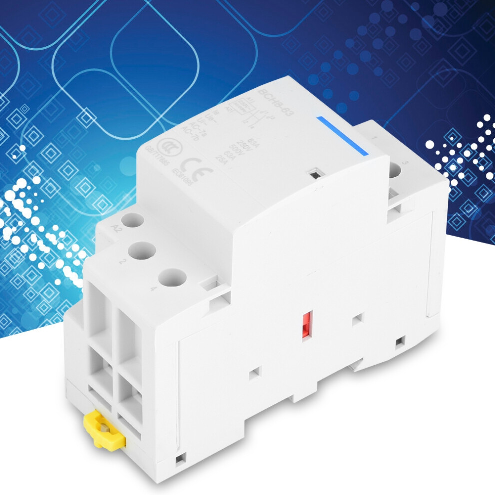 2P 63A Ac Contactor For Household Use Din Rail Mount 2No Fast Installation 4191363355152