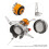 Mini Campingofen Edelstahl 190.0g Butan 13