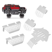 5 Pack Aluminum Alloy Chassis Protection Plates for RC Cars Fits TRX‑4 TRX4