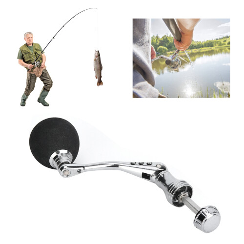 Modell M Kipphebel Größe 7,5 cm/2,95 in Silber/Schwarz