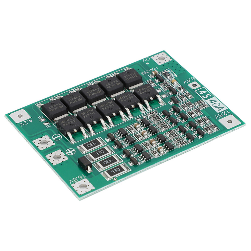 14.8V 16.8V 40A Li-Ion Battery Protection Board 6X4.5cm 6941363356028
