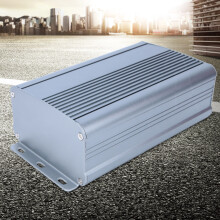 Aluminum Cooling Case Enclosure 55x95x150mm Frosted Gray DIY Project Box